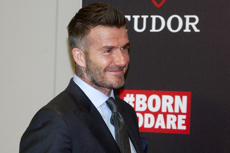 Photocall mit David Beckham in Madrid
