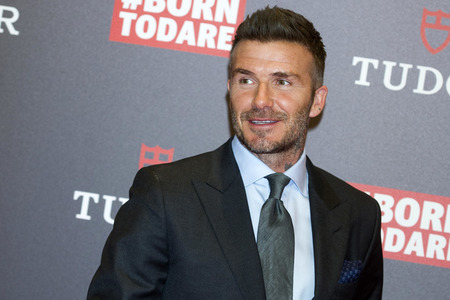 Photocall mit David Beckham in Madrid