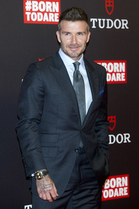 Photocall mit David Beckham in Madrid