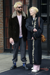 Tilda Swinton und Sandro Kopp in New York