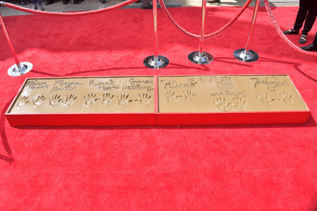 Handprints Ceremony mit dem 'The Big Bang Theory' Cast in Los Angeles