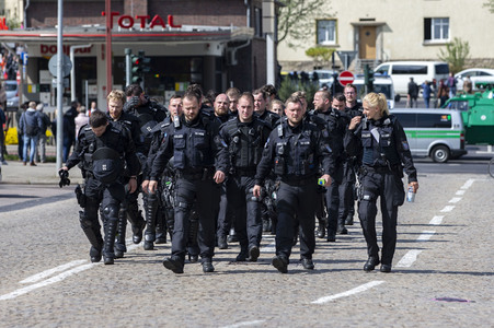 AfD Demo und Gegendemo in Erfurt