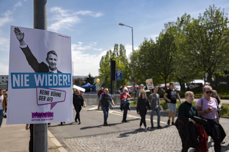 AfD Demo und Gegendemo in Erfurt