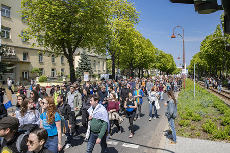 AfD Demo und Gegendemo in Erfurt