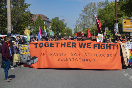 AfD Demo und Gegendemo in Erfurt