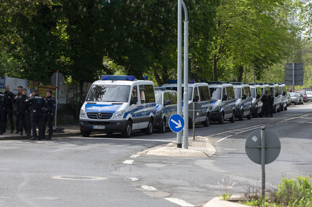 AfD Demo und Gegendemo in Erfurt
