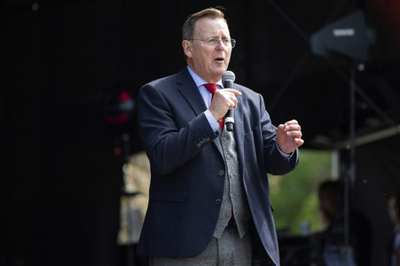 AfD Demo und Gegendemo in Erfurt