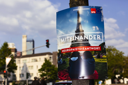 Symbolfoto Europawahl-Plakat