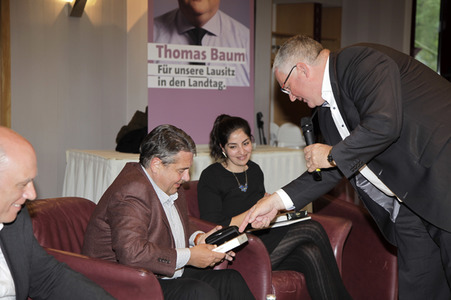 SPD Wahlkampfveranstaltung mit Sigmar Gabriel in Weißwasser