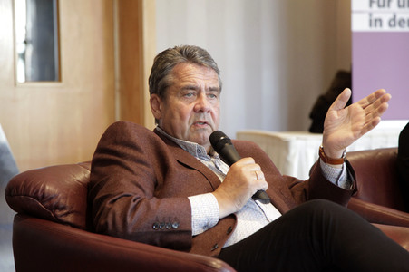 SPD Wahlkampfveranstaltung mit Sigmar Gabriel in Weißwasser