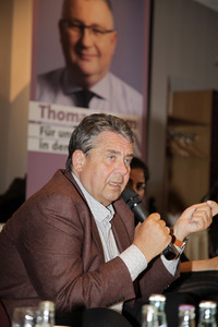 SPD Wahlkampfveranstaltung mit Sigmar Gabriel in Weißwasser