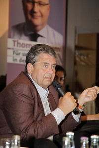 SPD Wahlkampfveranstaltung mit Sigmar Gabriel in Weißwasser