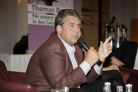 SPD Wahlkampfveranstaltung mit Sigmar Gabriel in Weißwasser