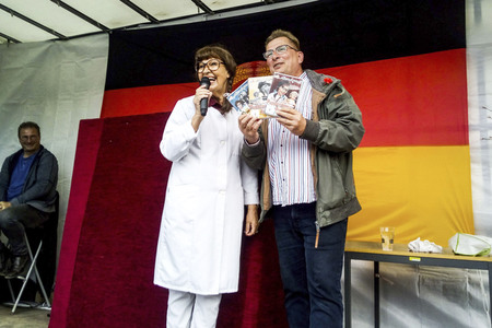 Urte Blankenstein im DDR Museum Pirna