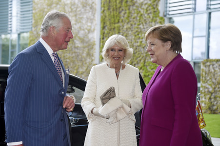 Prinz Charles und Camilla im Bundeskanzleramt in Berlin