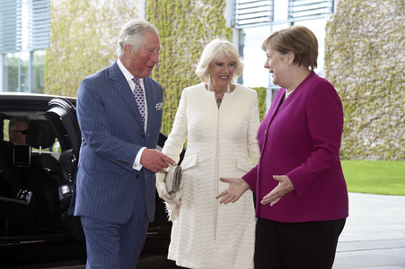 Prinz Charles und Camilla im Bundeskanzleramt in Berlin