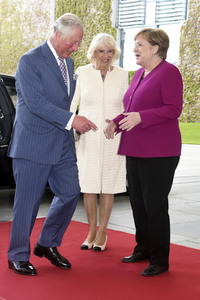 Prinz Charles und Camilla im Bundeskanzleramt in Berlin