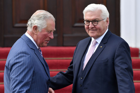 Prinz Charles im Schloss Bellevue in Berlin