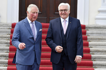 Prinz Charles im Schloss Bellevue in Berlin