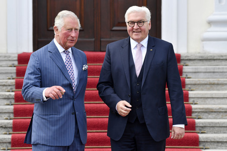 Prinz Charles im Schloss Bellevue in Berlin