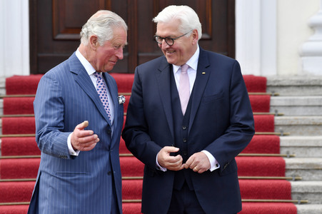 Prinz Charles im Schloss Bellevue in Berlin