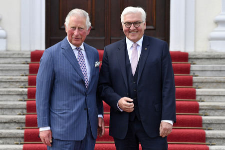 Prinz Charles im Schloss Bellevue in Berlin