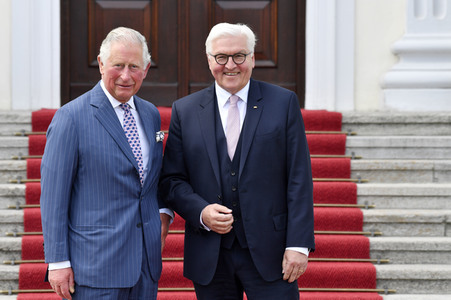 Prinz Charles im Schloss Bellevue in Berlin