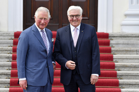 Prinz Charles im Schloss Bellevue in Berlin