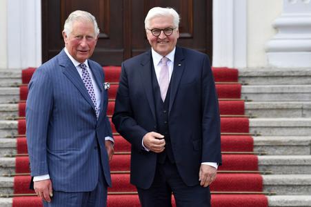 Prinz Charles im Schloss Bellevue in Berlin