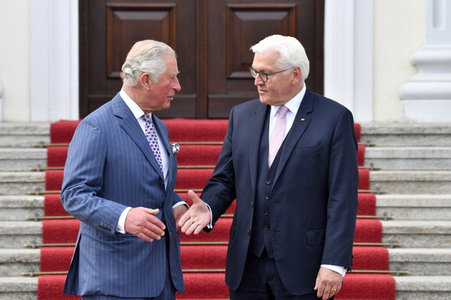 Prinz Charles im Schloss Bellevue in Berlin