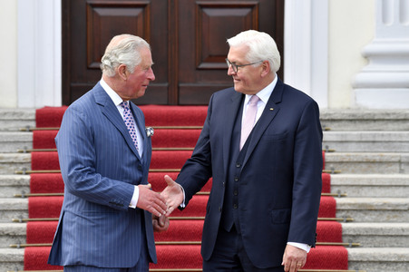 Prinz Charles im Schloss Bellevue in Berlin