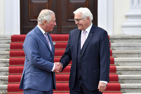 Prinz Charles im Schloss Bellevue in Berlin