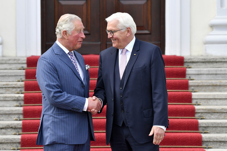 Prinz Charles im Schloss Bellevue in Berlin