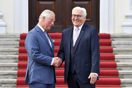 Prinz Charles im Schloss Bellevue in Berlin