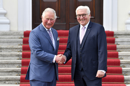 Prinz Charles im Schloss Bellevue in Berlin