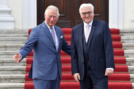Prinz Charles im Schloss Bellevue in Berlin