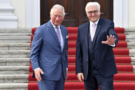 Prinz Charles im Schloss Bellevue in Berlin