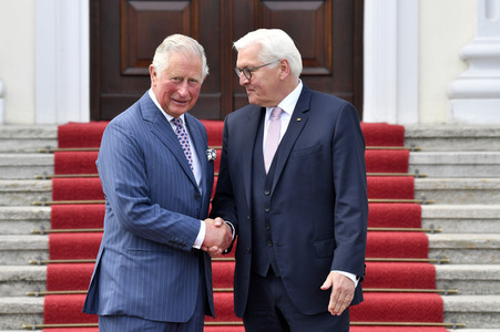 Prinz Charles im Schloss Bellevue in Berlin