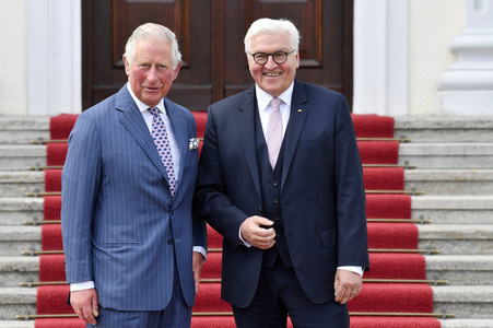 Prinz Charles im Schloss Bellevue in Berlin