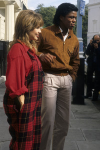 Photocall mit Jermaine Jackson und Pia Zadora in London