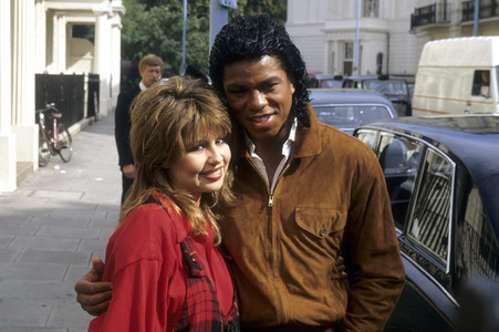 Photocall mit Jermaine Jackson und Pia Zadora in London