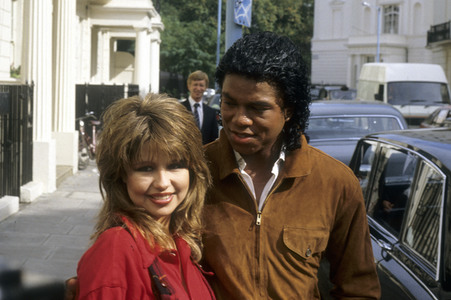 Photocall mit Jermaine Jackson und Pia Zadora in London
