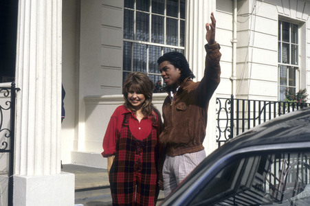 Photocall mit Jermaine Jackson und Pia Zadora in London