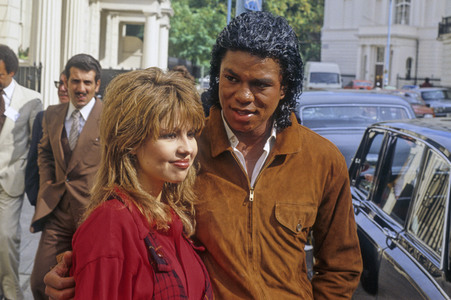 Photocall mit Jermaine Jackson und Pia Zadora in London
