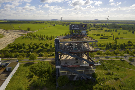 Luftbildaufnahmen von Expo-Gelände in Hannover