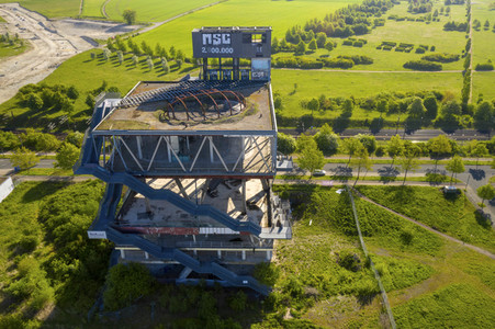 Luftbildaufnahmen von Expo-Gelände in Hannover
