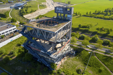 Luftbildaufnahmen von Expo-Gelände in Hannover