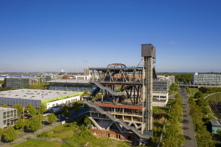 Luftbildaufnahmen von Expo-Gelände in Hannover