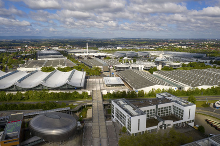 Luftbildaufnahmen von Expo-Gelände in Hannover