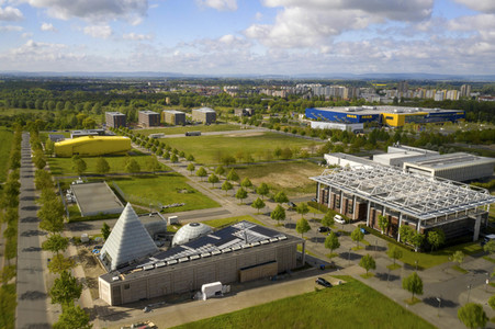 Luftbildaufnahmen von Expo-Gelände in Hannover